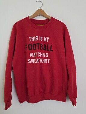 This Is My Football Wearing Sweatshirt The Shop Forward Womens L Red Classic